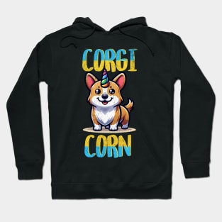 Corgi Corn Unicorn Dog Cute Puppy Kawaii Butt Hoodie